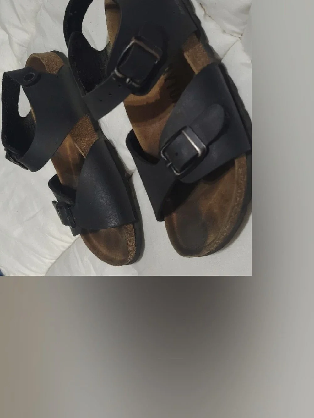 Kids Black Adjustable Buckle Sandals - Comfortable Everyday Wear
